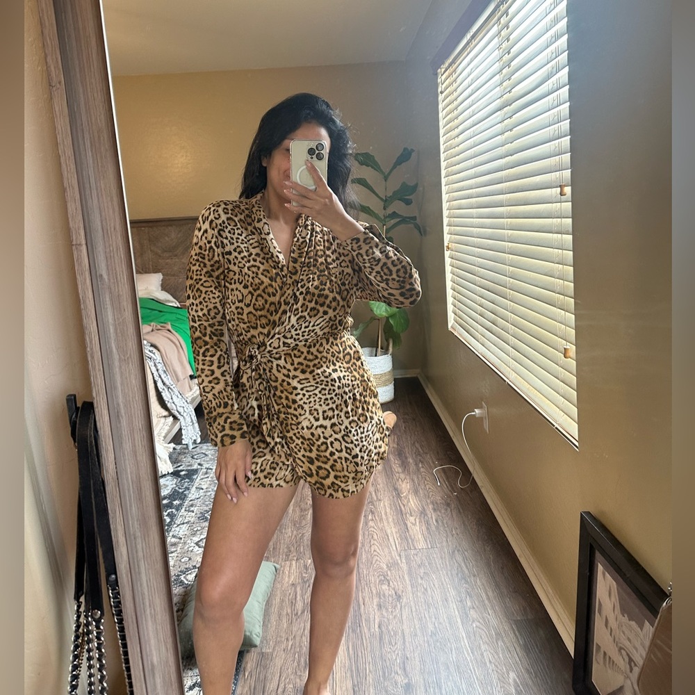 Zara long sleeve short jumpsuit